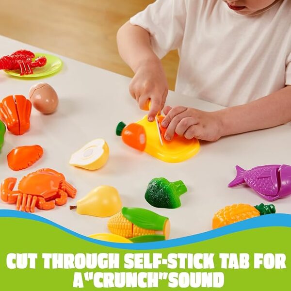 JOYIN Learning Toys Play Food Set for Toddlers, Cutting Food Toy for Preschool Activities - Image 2
