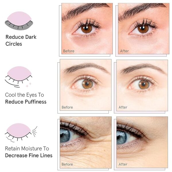 grace & stella Under Eye Mask (Gold, 48 Pairs) Eye Patch, Under Eye Patches for Dark Circles and Puffiness - Image 4
