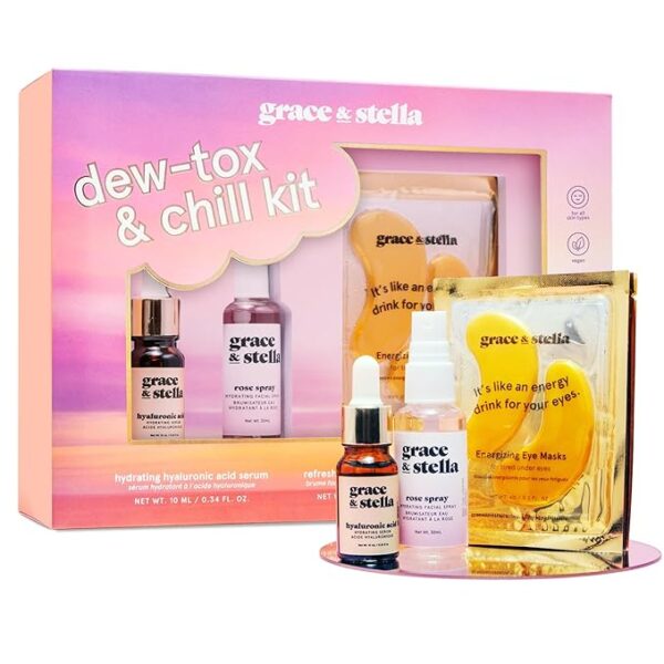 grace & stella Award Winning Dew-Tox & Chill Skincare Gift Set
