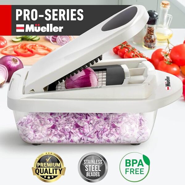 Mueller Pro-Series 10-in-1, 8 Blade Vegetable Chopper - Image 6