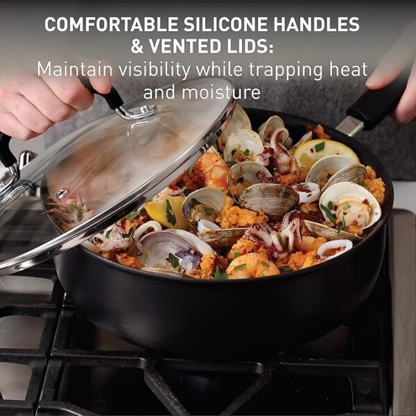 T-fal Ultimate Hard Anodized Nonstick Cookware Set 17 Piece - Image 2